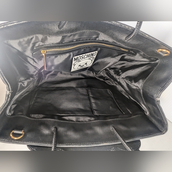 Moschino Blk teddybear tote THIS IS NOT A MOSCHINO TOY Handbag - Picture 7 of 11